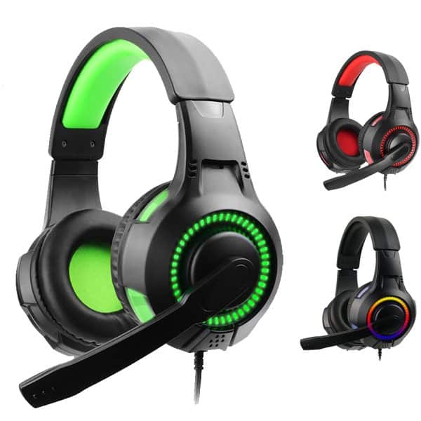 Spot 7245 Gaming headphone computer headset 3.5mm wired headphone on ear headphone with mic LED light for gamer PC laptop PS4 X-box One