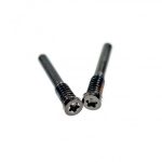For iPhone X Series - 11 Series - 12 Series - 13 Series - 14 Series - Bottom Screw Set - 2pcs - Black