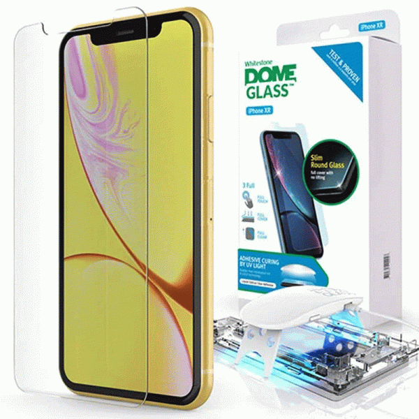 Whitestone Dome iPhone 11/ iPhone XR Glass Tempered Glass Screen protector with UV