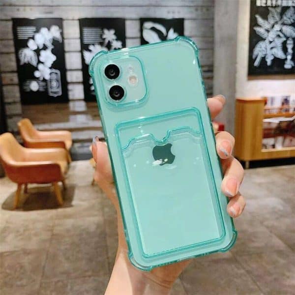 Transparent Shockproof Phone Cases For iPhone 11 12 13 14 Pro Max iPhone 12 13 X XS XR SE 2020 7 8 14 Plus Case Fashion Card Slot Soft TPU Back Cover - Image 6