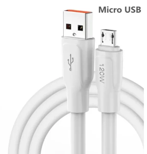 Datacable 120W Super Fast Charging Micro USB & Type C Cable for All Smartphones