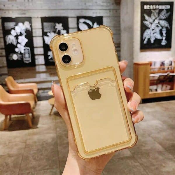 Transparent Shockproof Phone Cases For iPhone 11 12 13 14 Pro Max iPhone 12 13 X XS XR SE 2020 7 8 14 Plus Case Fashion Card Slot Soft TPU Back Cover - Image 4