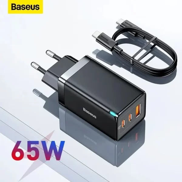 Baseus GaN 5 Pro 65W USB C Charger Quick Charge 4.0 3.0 QC4.0 QC PD3.0 PD USB-C Type C Fast USB Charger For iPhone 14 13 Pro MacBook