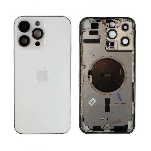 Genuine iPhone 14 Pro Max - Rear Housing Assembly - Silver - Original Pulled - Grade A