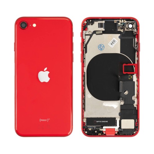 Genuine iPhone SE2020 - Rear Housing Assembly With Parts - Red - Original Pulled - Grade A
