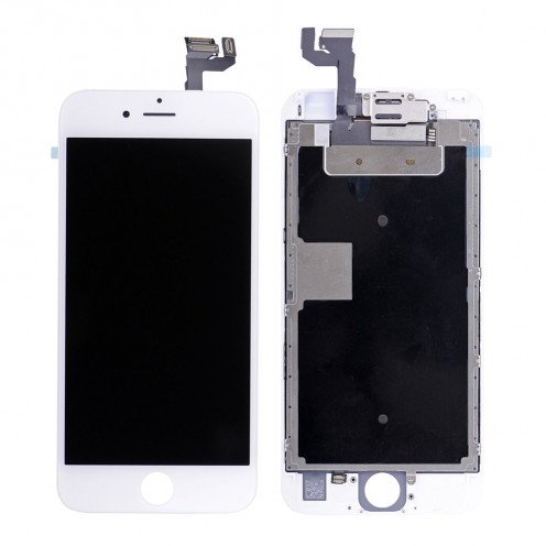For iPhone 6S Plus - Complete LCD Screen with Small Parts - White - High Quality