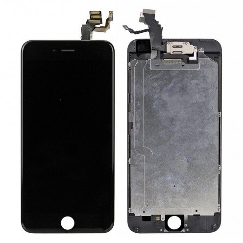 For iPhone 6 Plus - Complete LCD Screen with Small Parts - Black - High Quality