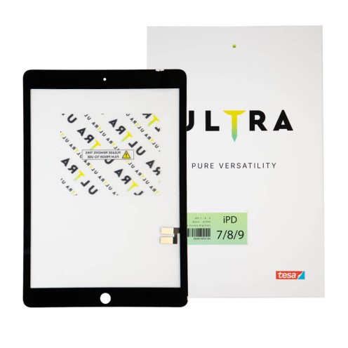 For iPad 7 (2019) - iPad 8 (2020) - iPad 9 (2021) - Touch Screen Digitizer - Black - Ultra