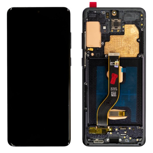For Samsung Galaxy S20 Plus 5G - SM-G986 - OLED Screen Assembly With Frame - Cosmic Black
