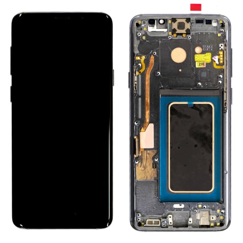 For Samsung Galaxy S9 Plus - SM-G965F - Screen Assembly With Frame - Grey - GH97-21691C - Refurbished