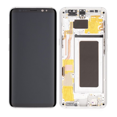 For Samsung Galaxy S8 - SM-G950 - OLED Screen Assembly - Artic Silver - Refurbished