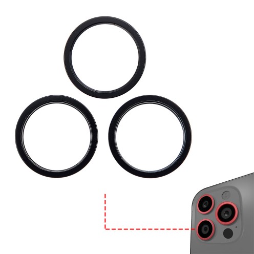 For iPhone 14 Pro - 14 Pro Max - Rear Camera Lens Bezel Only - Space Black