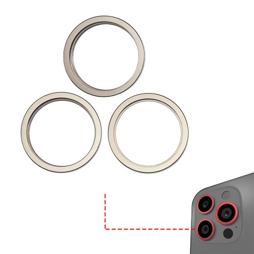 For iPhone 14 Pro - 14 Pro Max - Rear Camera Lens Bezel Only - Gold