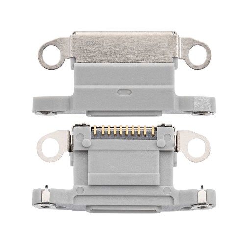 For iPhone 14 Pro - 14 Pro Max - Charging Port Only - Silver - 10 Pack