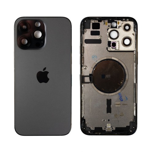 Genuine iPhone 14 Pro Max - Rear Housing Assembly - Space Black - Original Pulled - Grade A