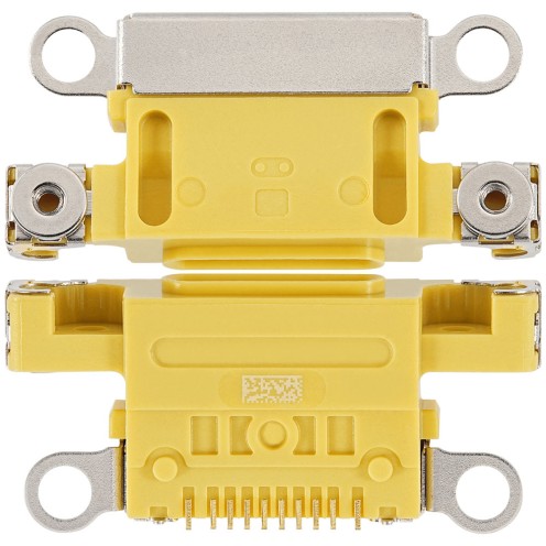 For iPhone 14 - iPhone 14 Plus - Charging Port Only - Yellow - 10 Pack - Requires Soldering