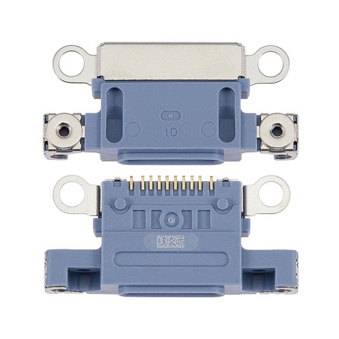 For iPhone 14 - iPhone 14 Plus - Charging Port Only - Blue - 10 Pack - Requires Soldering