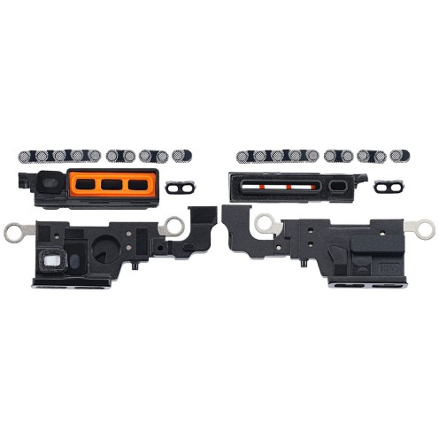 For iPhone 14 Plus - Loudspeaker & MIC Mesh - Midnight - 10 Pack