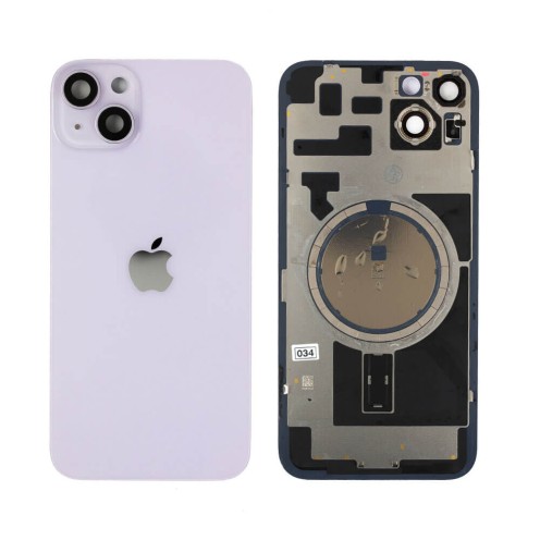 Genuine iPhone 14 Plus - Back Glass With Steel Plate & Magsafe Magnet - Purple - Original Pulled