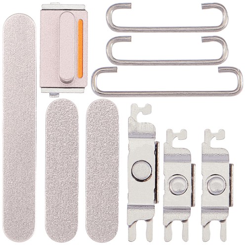 For iPhone 14 - iPhone 14 Plus - Hard Power Volume and Mute Switch Button Set - Starlight