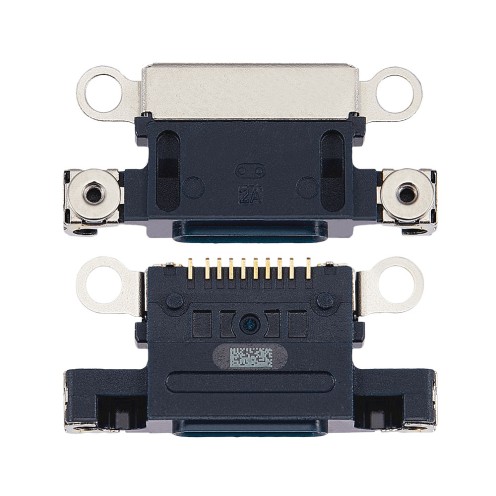 For iPhone 14 - iPhone 14 Plus - Charging Port Only - Midnight - 10 Pack - Requires Soldering