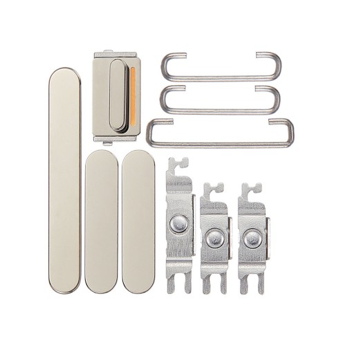 For iPhone 14 Pro - 14 Pro Max - Hard Power Volume and Mute Switch Button Set - Gold