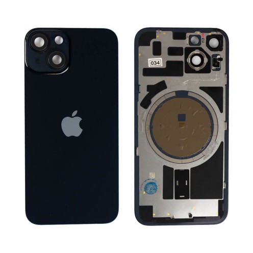 Genuine iPhone 14 - Back Glass With Steel Plate & Magsafe Magnet - Midnight - Original Pulled