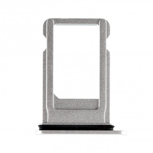 For iPhone 8 - iPhone SE 2020 - IPhone SE 2022 - SIM Card Tray with Waterproof Gasket - Silver