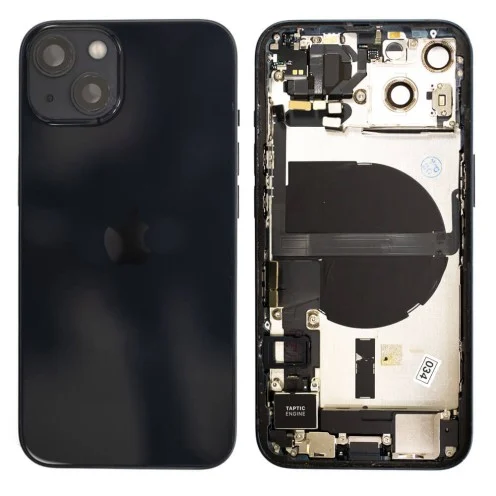 Genuine iPhone 13 - Rear Housing Assembly With Parts - Midnight - Original Pulled - Grade A - CE Mark