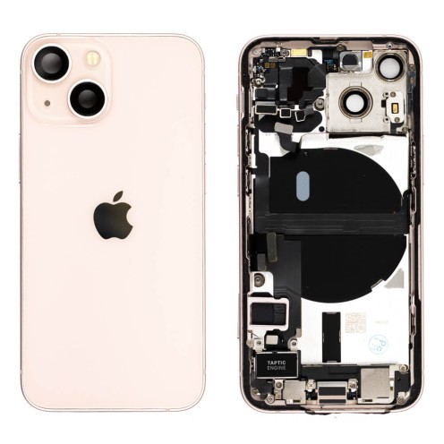 Genuine iPhone 13 Mini - Rear Housing Assembly With Parts - Pink - Original Pulled - Grade A - CE Mark
