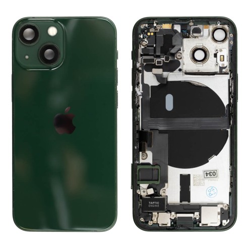 Genuine iPhone 13 Mini - Rear Housing Assembly With Parts - Green - Original Pulled - Grade A - CE Mark