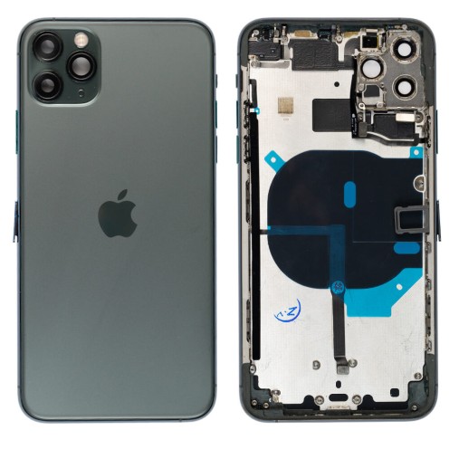 Genuine iPhone 11 Pro Max - Rear Housing Assembly - Midnight Green - Original Pulled - Grade A