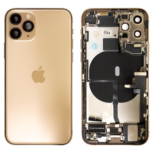 Genuine iPhone 11 Pro - Rear Housing Assembly With Parts - Gold - Original Pulled - Grade A - CE Mark