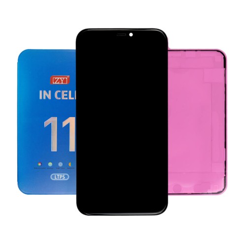 For iPhone 11 - LCD Screen Assembly - ZY - With Back Plate - LTPS FHD Incell - 1080P - LCD - Full View