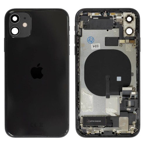 Genuine iPhone 11 - Rear Housing Assembly With Parts - Black - Original Pulled - Grade A