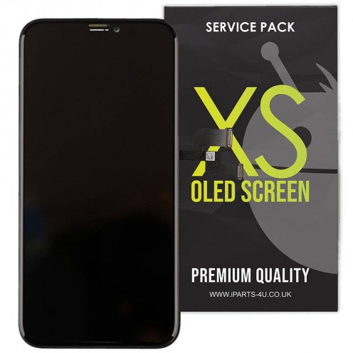 For iPhone XS - Screen Assembly OLED - Black - Soft Premium Quality