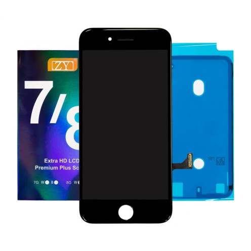 For iPhone 8 - iPhone SE 2020 - LCD Screen and Digitizer Assembly - Black - ZY - True Tone Programmable