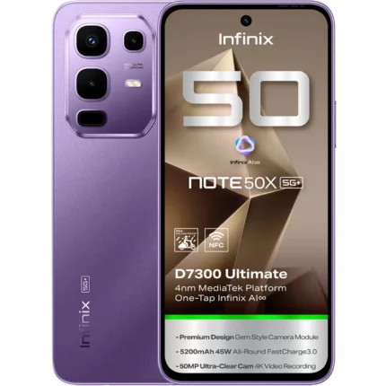 Infinix Note 50X 5G 256GB 8GB RAM Enchanted Purple Dual Sim